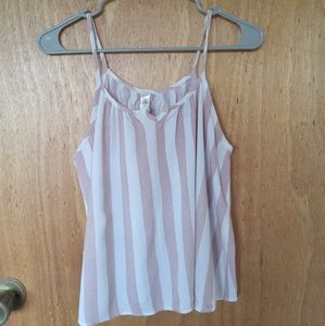 Mahina pink and white stripped tank